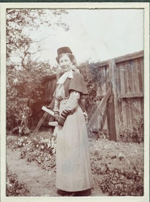 Sister Janet Radcliff wearing a nurse uniform. 