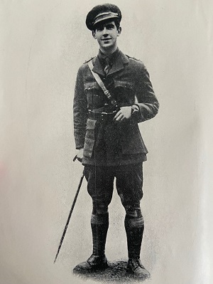Black and white photo of Norman Richard Meagher wearing his World War One uniform