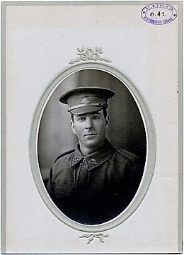 Cecil Turner wearing World War One uniform. 