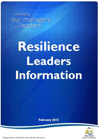 Resilience Workbook: Resilience Leaders Information book cover