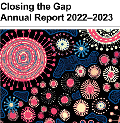 Cover image of the Tasmanian Closing the Gap Annual Report 2022-2023 report