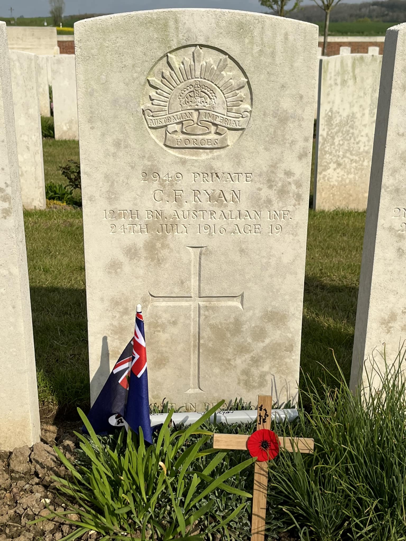 Gravestone of Cyril Ryan 