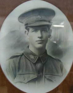 Corporal Michael Manion black and white photo
