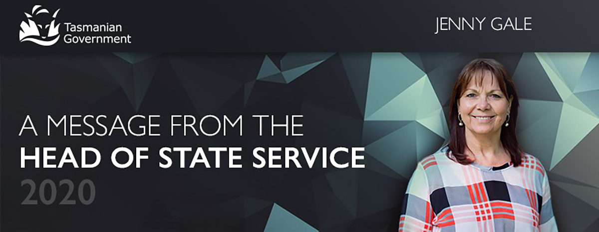 Jenny Gale, Head of the State Service, message to all staff